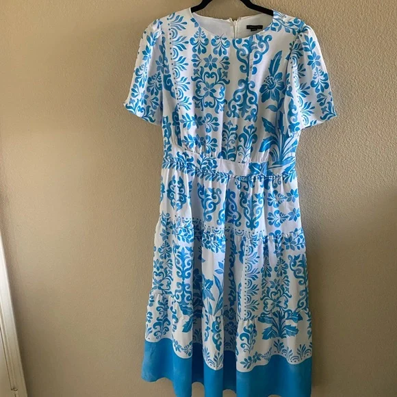 frances valentine dresses Frances Valentine Zoe Dress Morning Dew, Blue Multi / S